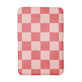 Roze Rood Geruit Gingham Patroon Badmat (Voorkant Verticaal)