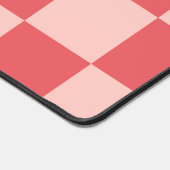 Roze Rood Geruit Gingham Patroon Bureaumat (Hoek)