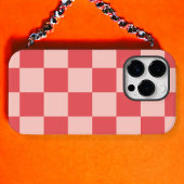 Roze Rood Geruit Gingham Patroon Case-Mate iPhone Case
