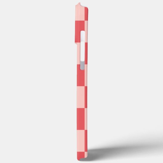 Roze Rood Geruit Gingham Patroon Case-Mate iPhone Case (Achterkant / Links)
