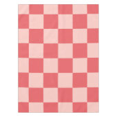 Roze Rood Geruit Gingham Patroon Tafelkleed (Voorkant)