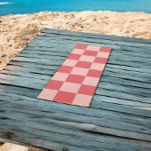 Roze Rood Geruit Gingham Patroon Yogamat