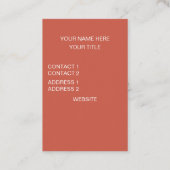 Roze Rood Geruit Vierkant Patroon Visitekaartje (Achterkant)