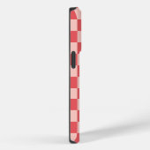Roze Rood Geruite Hoesje voor Telefoon (Achterkant / Rechts)