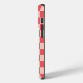 Roze Rood Geruite Hoesje voor Telefoon (Achterkant / Links)