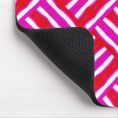 Roze rood geweven muismat (Hoek)