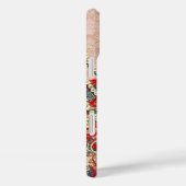 Roze Rood Goud Pauw Swirl Case-Mate iPhone Case (Achterkant / Rechts)