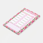 Roze Rood Groen Kerst Planner Festieve Organisator Post-it® Notes (Schuin)