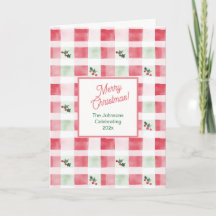 Roze Rood Groen Kerst Retro Patroon