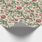 Roze, rood & groen Kerstversiering Fest Cadeaupapier (Hoek)