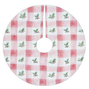 Roze Rood Groen Patroon Kerstmis Kerstboom Rok