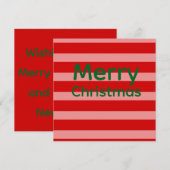 Roze Rood Groen Prettig Kerstfeest (Voorkant / Achterkant)