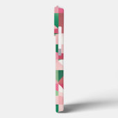 roze rood groen vierkant Case-Mate iPhone case (Achterkant / Links)
