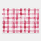 Roze Rood Groene Rozen Bloemen Verjaardag Inpakpapier Vel (Voorkant 3)