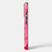 Roze Rood Grunge Verf Textuur Case-Mate iPhone Case (Achterkant / Links)