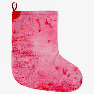 Roze Rood Grunge Verf Textuur Grote Kerstsok