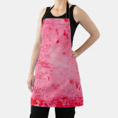 Roze Rood Grunge Verf Textuur Schort (Insitu)