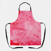 Roze Rood Grunge Verf Textuur Schort (Voorkant)