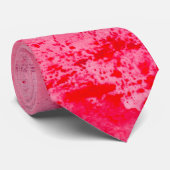 Roze Rood Grunge Verf Textuur Stropdas (Opgerold)