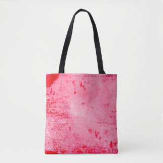 Roze Rood Grunge Verf Textuur Tote Bag