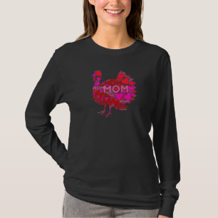 Roze Rood Hart Liefde Moeder Boerderij Vogel Turki T-shirt