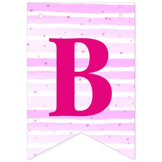 Roze rood hart Mijn Valentijn romantisch voorstel Vlaggetjes (Tweede vlag)