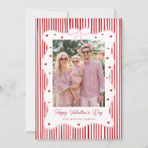 Roze Rood Lint Liefde Gelukkige Valentijnsdag Foto