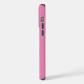 Roze Rood Minimalistisch Modern Initiaal Bold Mono iPhone Hoesje (Linkerkant)