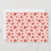 Roze Rood Moderne Boog Vrede Vreugde Foto Kerstmis Feestdagenkaart (Achterkant)