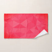 Roze rood neon magenta geometrisch mesh patroon bad handdoek (Handdoek)