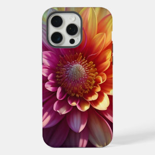 Roze Rood Oranje Geel Paarse Dahlia Bloem iPhone 15 Pro Max Case