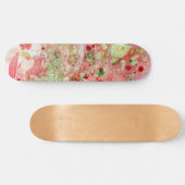 Roze rood Paars Geel Groen Modern Abstract Persoonlijk Skateboard (Horizontaal)