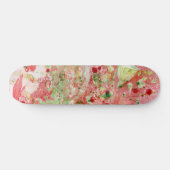Roze rood Paars Geel Groen Modern Abstract Persoonlijk Skateboard (Horizontaal)
