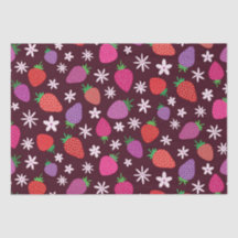 Roze Rood Paarse Aardbei bloemmotief