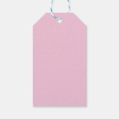 Roze Rood Retro Geïllustreerde 30verjaardag Cadeau Cadeaulabel (Achterkant)