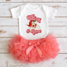 Roze Rood Retro Groovy Kerstman Blijf Vrolijk en S