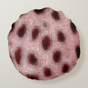 Roze-rood Rond Kussen