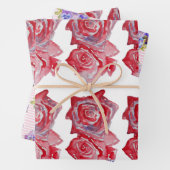 Roze Rood Roze Rozen bloem Waterverf Schilderen Ku Inpakpapier Vel (In situ)