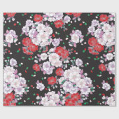 Roze Rood Sakura Fijn  Japans Patroon Cadeaupapier (Vlak)