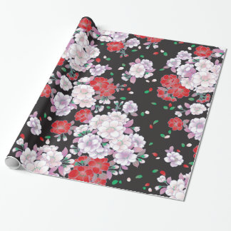 Roze Rood Sakura Fijn Japans Patroon Cadeaupapier