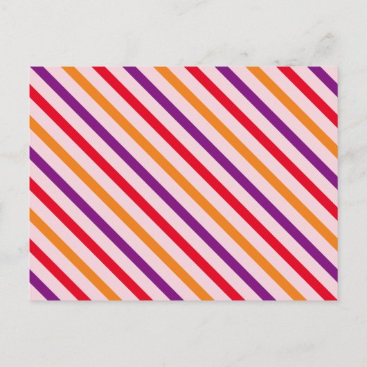 Roze Rood Sinaasappel Girly Verjaardagsfeestje Uit Uitnodiging Briefkaart (Achterkant)