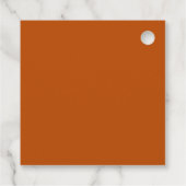 Roze Rood Sinaasappel Retro 70s Groovy Disco Bruil Bedankjes Labels (Achterkant)