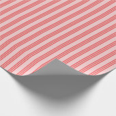 Roze & Rood Snoep Stripe Wrapping Paper Cadeaupapier (Hoek)