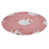 Roze Rood Tropische luiaard Snijplank (Hoek)