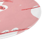 Roze Rood Tropische luiaard Snijplank (Hoek)