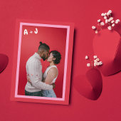 Roze Rood Vet Levendige Unieke Valentijnsdag Foto Save The Date