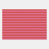 Roze rood vrolijk helder vet streep Kerstmis Inpakpapier Vel (Voorkant)