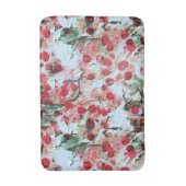 Roze Rood Vuil polka Stip Grunge Verval Badmat (Voorkant Verticaal)