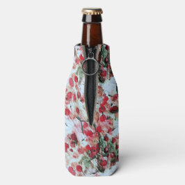 Roze Rood Vuil polka Stip Grunge Verval Flesjeskoeler