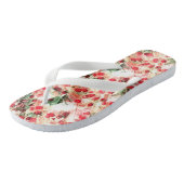 Roze Rood Vuil Stippen Grunge Teenslippers (Schuin)